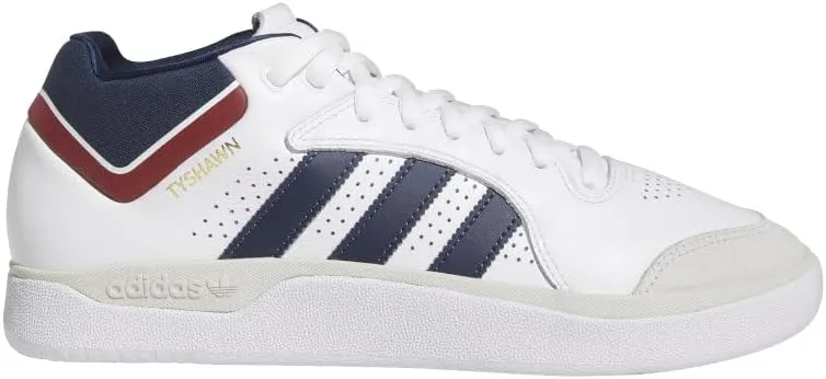 adidas Mens Tyshawn Skate Skate Sneakers Shoes - White - Size 9 M