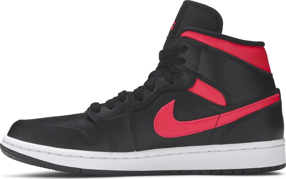 Air Jordan 1 Mid 'Black Siren Red' (GS)
