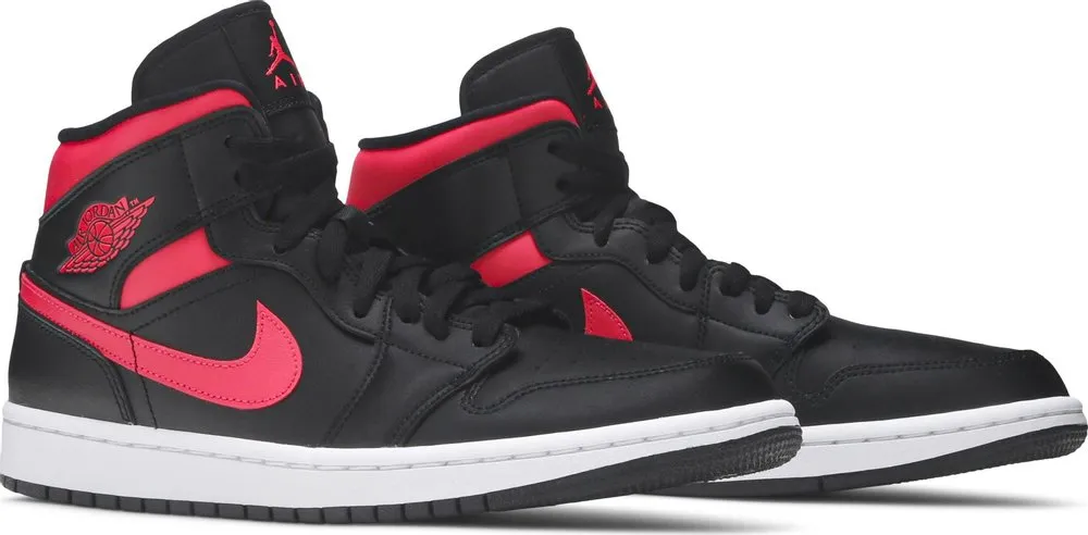 Air Jordan 1 Mid 'Black Siren Red' (GS)