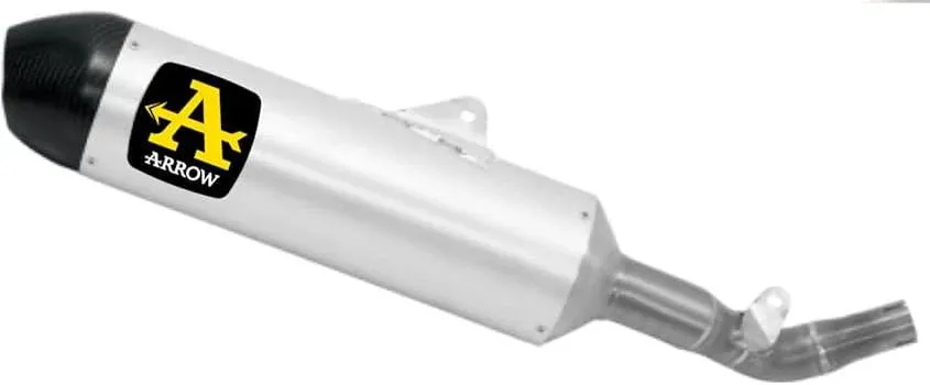 Arrow Honda CRF450L/XR 19-25  Homologated Race Tech Aluminium Silencer With Catalyst With Carbon End Cap And With Welded Link Pipe 72530akz