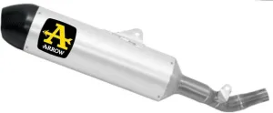 Arrow Honda CRF450L/XR 19-25  Homologated Race Tech Aluminium Silencer With Catalyst With Carbon End Cap And With Welded Link Pipe 72530akz