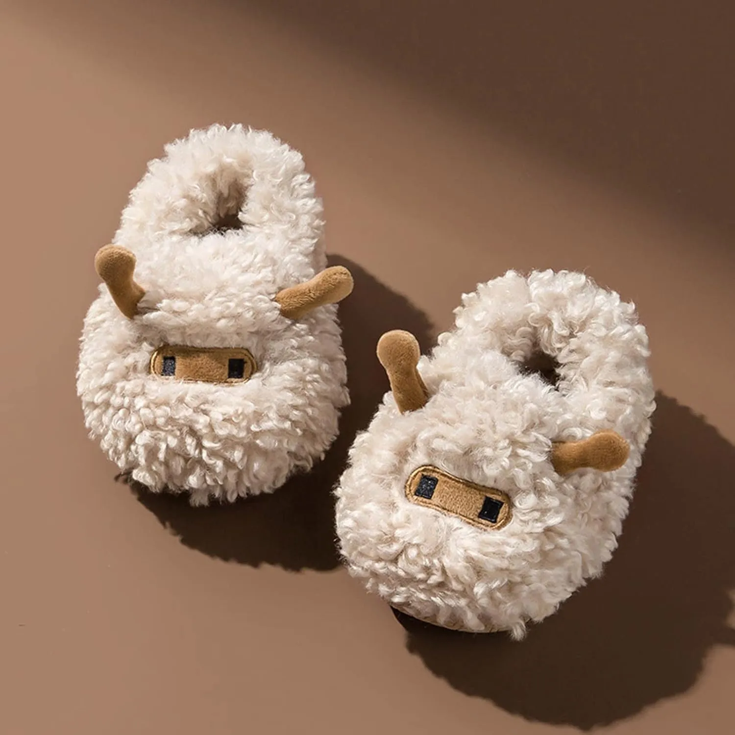 Baby Warm Winter Slippers Toddler Non Slip House Slippers Boys and Girls Slippers Flat Soft Slip On Slipper