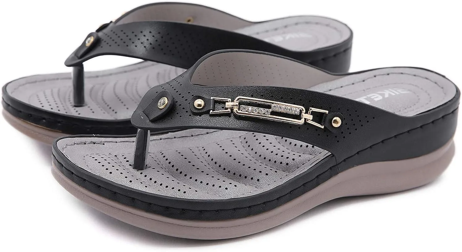 Beach Sandals for Woman Beach Sandals for Woman Women's Non Slip Casual Arch Support Flip Flops Womens Orthopedic Comfortable Casual Summer Thong