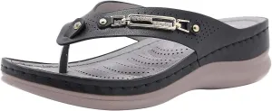 Beach Sandals for Woman Beach Sandals for Woman Women's Non Slip Casual Arch Support Flip Flops Womens Orthopedic Comfortable Casual Summer Thong