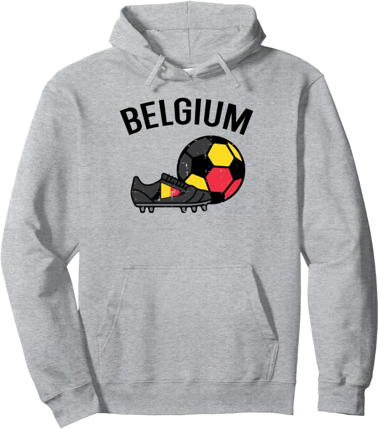 Belgium Flag Soccer Ball Shoes Football Fan Men Women Kids Pullover Hoodie