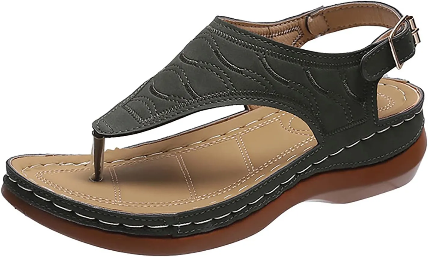 Best Walking Shoes for Women with Arch Support Slip On Walking Sandals for Women Summer Sandals Women 2024 Black Sandals Women Dressy Comfy Sandals for Women Womens Strappy Sandals Heels