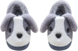 Boy House Slippers Girls Boys Home Slippers Suede Warm Dog House Slippers For Toddler Winter Kids Slipper Shoes Boys
