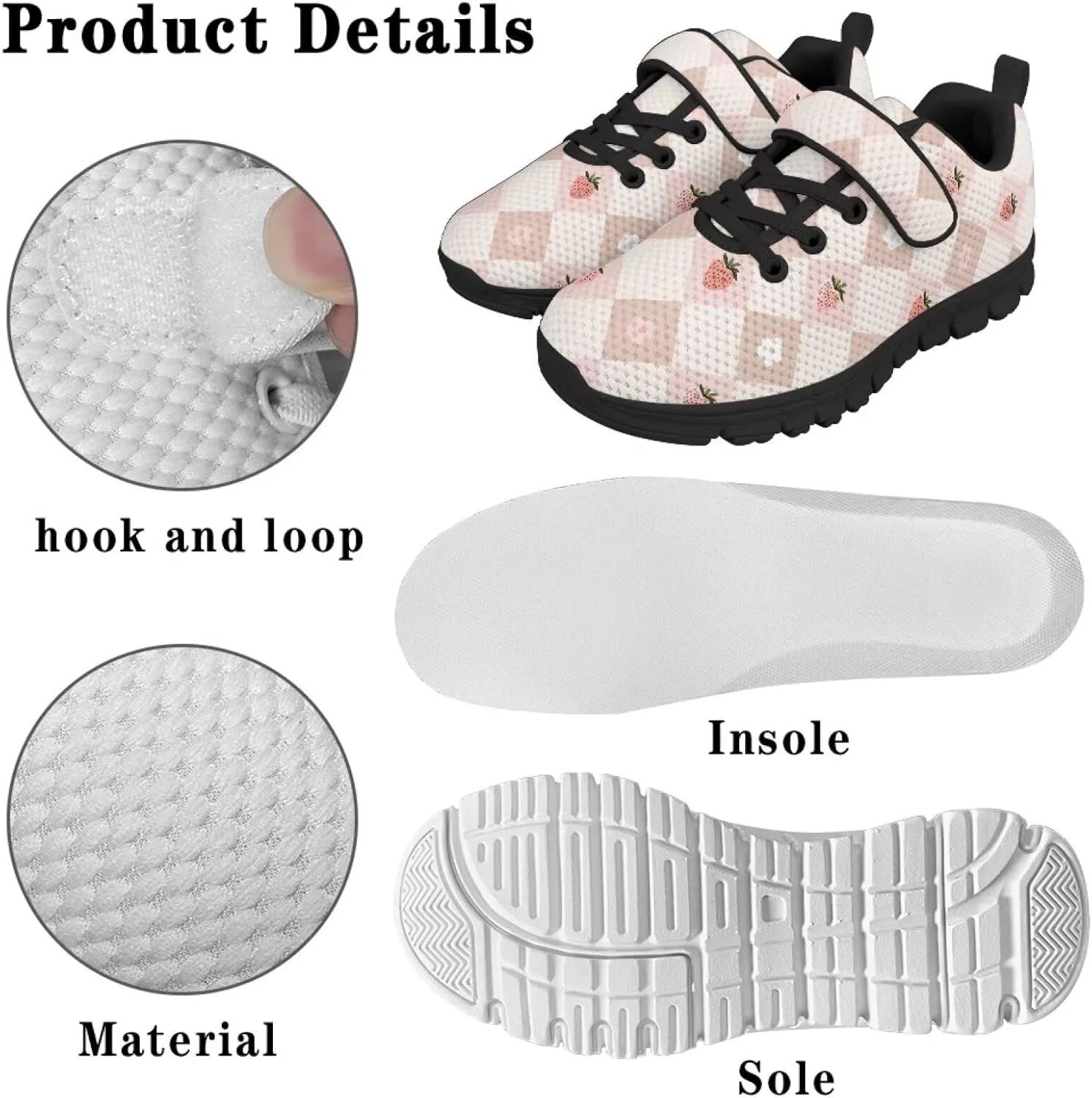 Boys Girls Sneakers,Children's One Strap Sneakers with Non-Slip Sole, Comfortable Cycling Footwear,Size 11 to 15