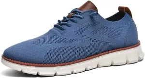 Breeze Shoes for Men Comfortable Oxfords Lace-Up Lightweight Casual Walking wearbreeze Urban Dress Shoes Breathable Upper