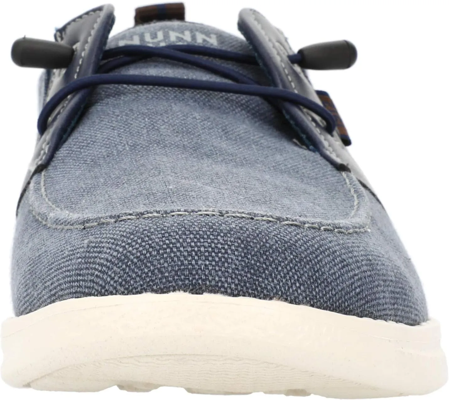 Brewski Moc Toe Slip-on with Elastic Bungee Nunn Bush Loafers, Navy