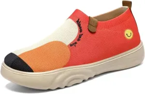 Canvas Chunky Sneakers for Women Non-Slip Comfort Walking Shoes Breathable Summer Shoes for Travel or Home