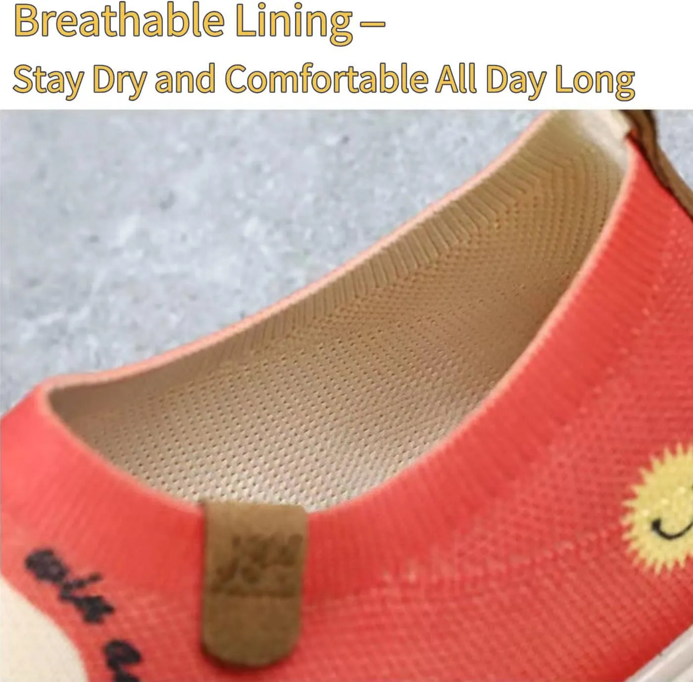 Canvas Chunky Sneakers for Women Non-Slip Comfort Walking Shoes Breathable Summer Shoes for Travel or Home