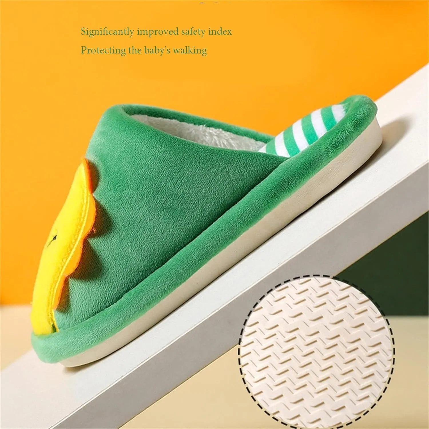 Cartoon Slippers for Girls Boys Cute Soft Plush Anti-Slip House Shoes Kids Slippers with Memory Foam Warm Indoor