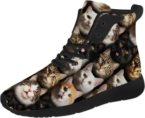 Cat Shoes for Men Women High Top Sneakers Casual Shoes Gifts for Dad Mom
