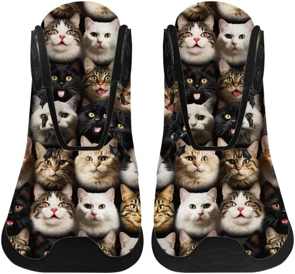 Cat Shoes for Men Women High Top Sneakers Casual Shoes Gifts for Dad Mom