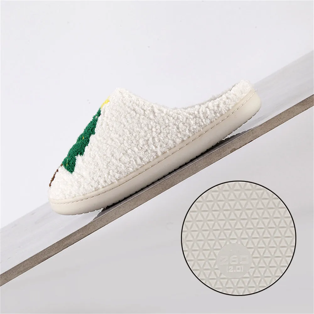 Christmas Slippers Christmas Tree Shoes Home Cotton Slippers