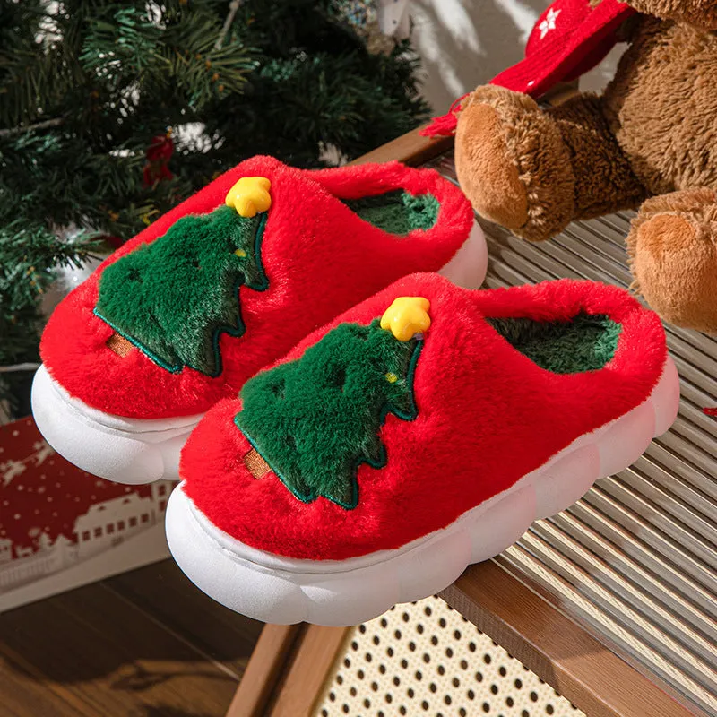 Christmas Tree Women's Home Slippers – Festive, Cozy, and Comfortable