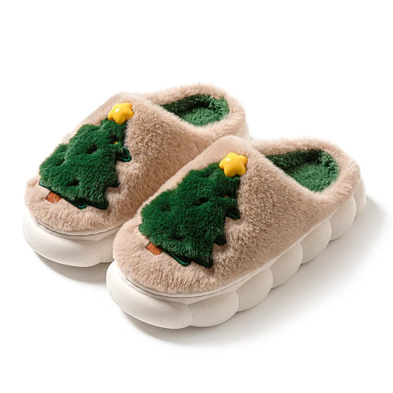 Christmas Tree Women's Home Slippers – Festive, Cozy, and Comfortable