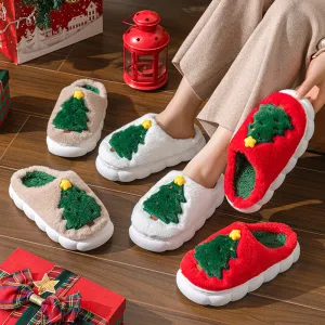 Christmas Tree Women's Home Slippers – Festive, Cozy, and Comfortable