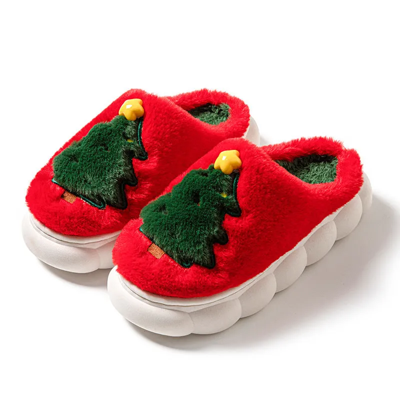 Christmas Tree Women's Home Slippers – Festive, Cozy, and Comfortable