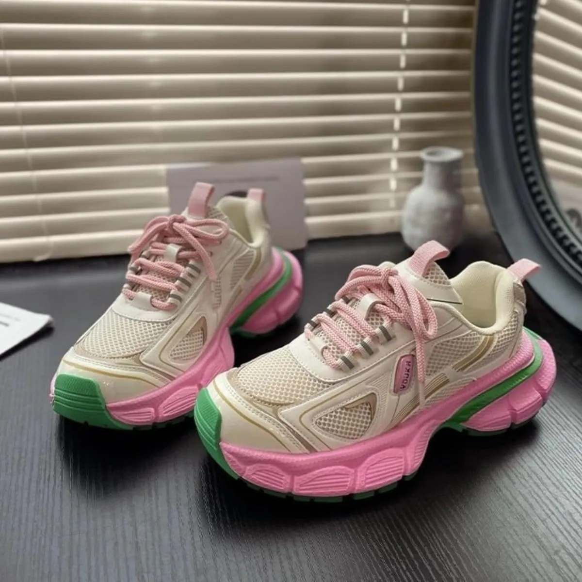 Chunky Sneakers for Women Fashion Y2k Casual Platform Thick Sole Dad Shoes