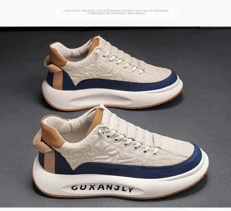 Comfy Skate Sneakers Trendy Comfy Men's Casual Sneakers - Spring and Summer Walking Skate Shoes