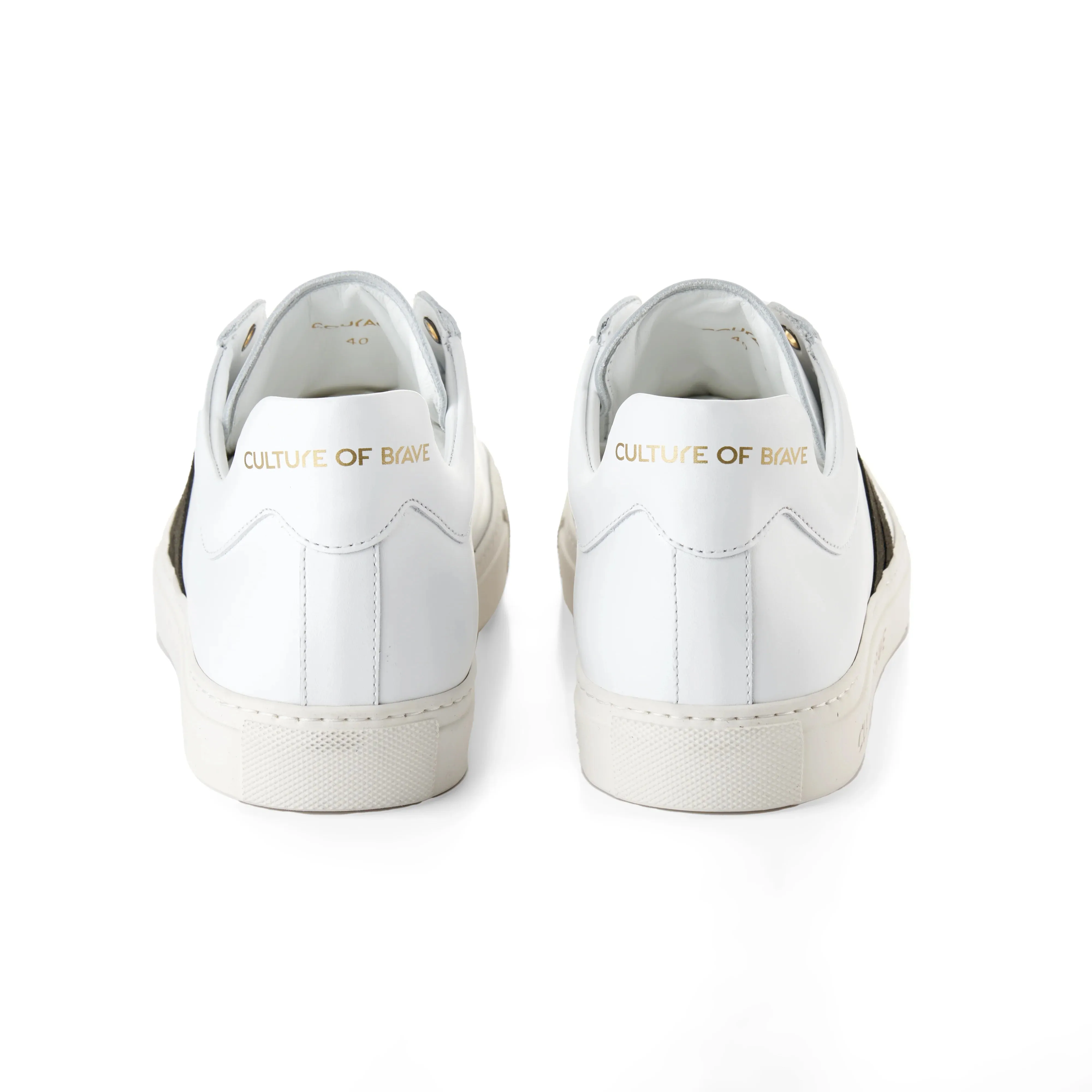Courage Low Tracker Sneaker | White & Brown