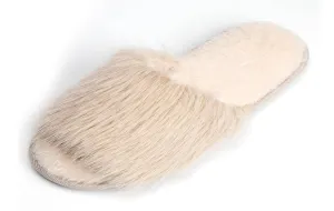 Cozy Chic Fuzzy Slippers for Women - Fizzy Hair Top with Faux Fur Body, Comfortable & Relaxing