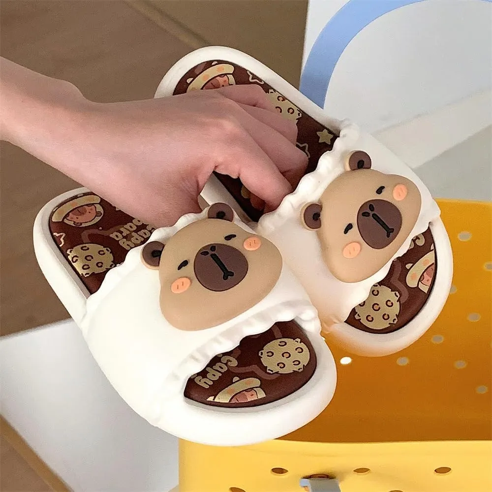 Cute Capybara Slippers for Kids,Cute Animal Slides Sandals,Toddler Boys Girls Sandals Slides,Summer Anti-slip Lightweight