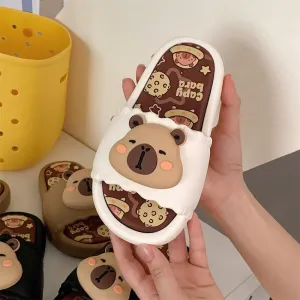 Cute Capybara Slippers for Kids,Cute Animal Slides Sandals,Toddler Boys Girls Sandals Slides,Summer Anti-slip Lightweight