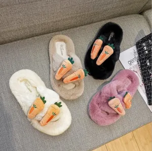 Cute Plush Poop Kids Slipper