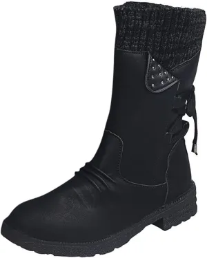 Cute Winter Boots Size 4 Woman Womens Mens Snow Boots Winter Shoes Slip on Ankle Booties Boots Women Winter Waterproof Size 11 Womens Winter Fur Lined Boots Womens Warm Winter Boots Waterproof