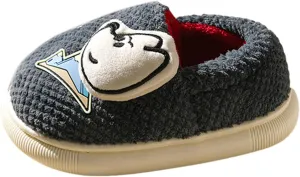 Dinosaur Feet Slippers Boys Cute Slippers With Memory Foam Kids Plush Warm Winter House Shoes Boys Slippers Big Kids 6