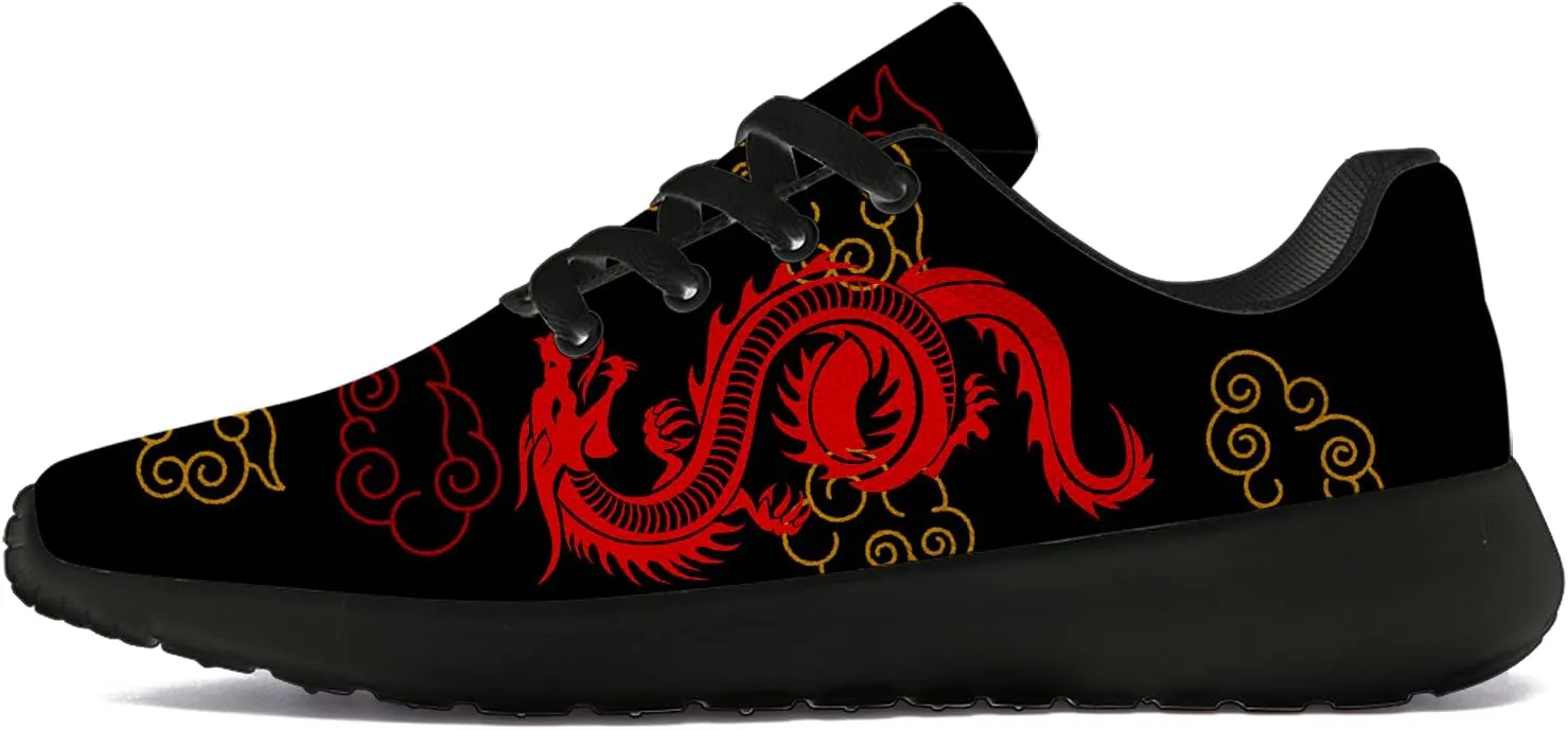 Dragon Running Shoes for Women Men Tennis Walking Lightweight Sneaker Birthday Gifts for Mom Dad