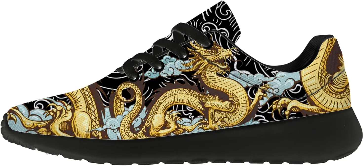 Dragon Running Shoes for Women Men Tennis Walking Lightweight Sneaker Birthday Gifts for Mom Dad