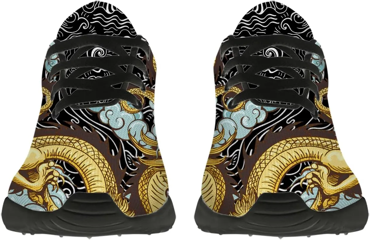 Dragon Running Shoes for Women Men Tennis Walking Lightweight Sneaker Birthday Gifts for Mom Dad