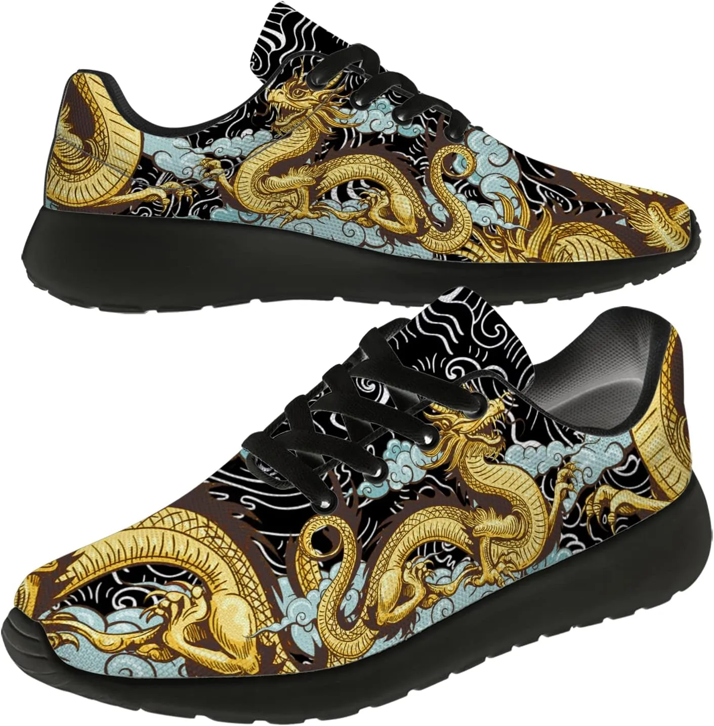 Dragon Running Shoes for Women Men Tennis Walking Lightweight Sneaker Birthday Gifts for Mom Dad