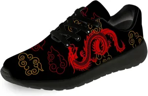 Dragon Running Shoes for Women Men Tennis Walking Lightweight Sneaker Birthday Gifts for Mom Dad