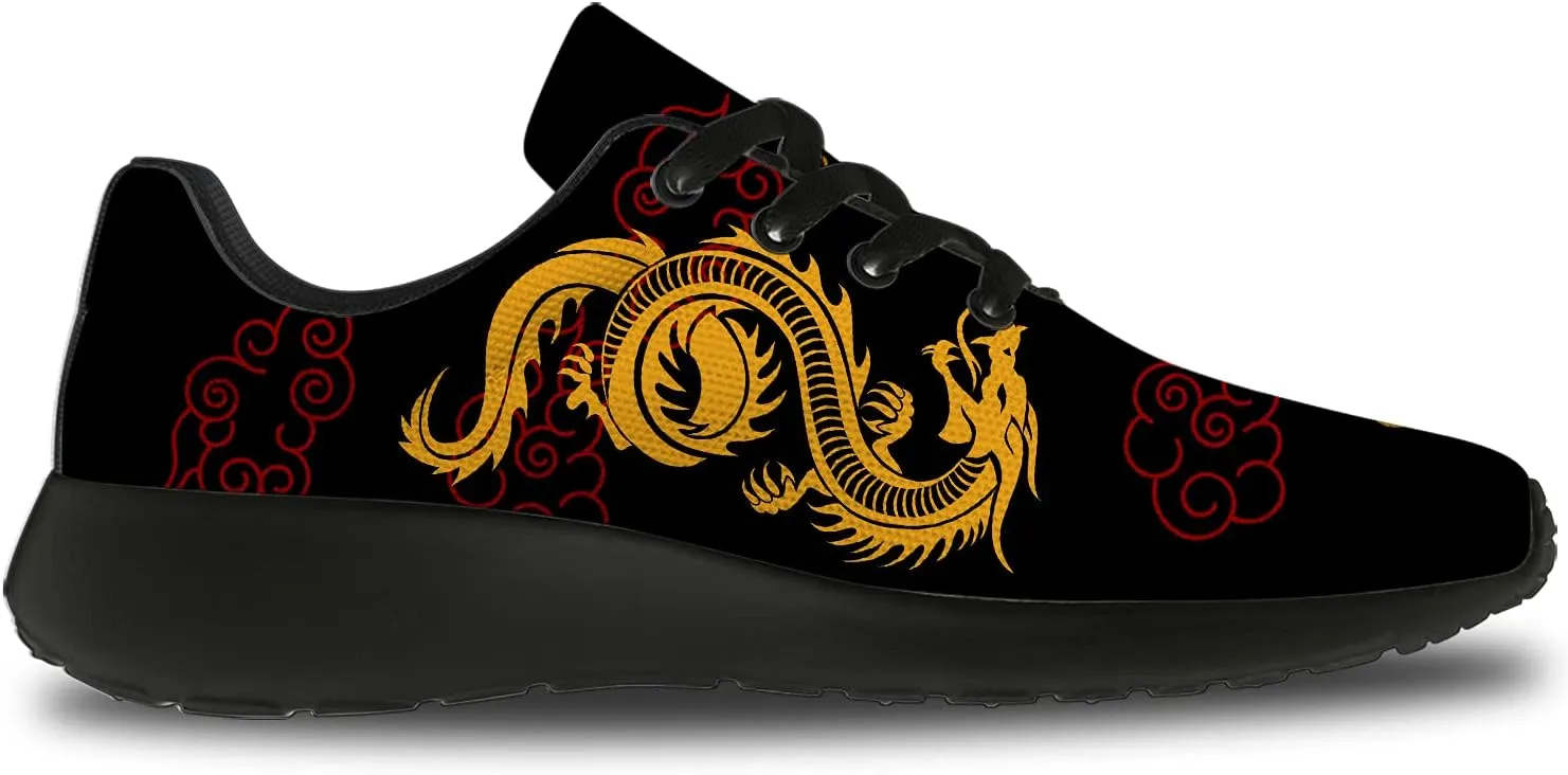 Dragon Running Shoes for Women Men Tennis Walking Lightweight Sneaker Birthday Gifts for Mom Dad