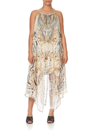 DRAWSTRING OVERLAY DRESS GATES OF GLORY