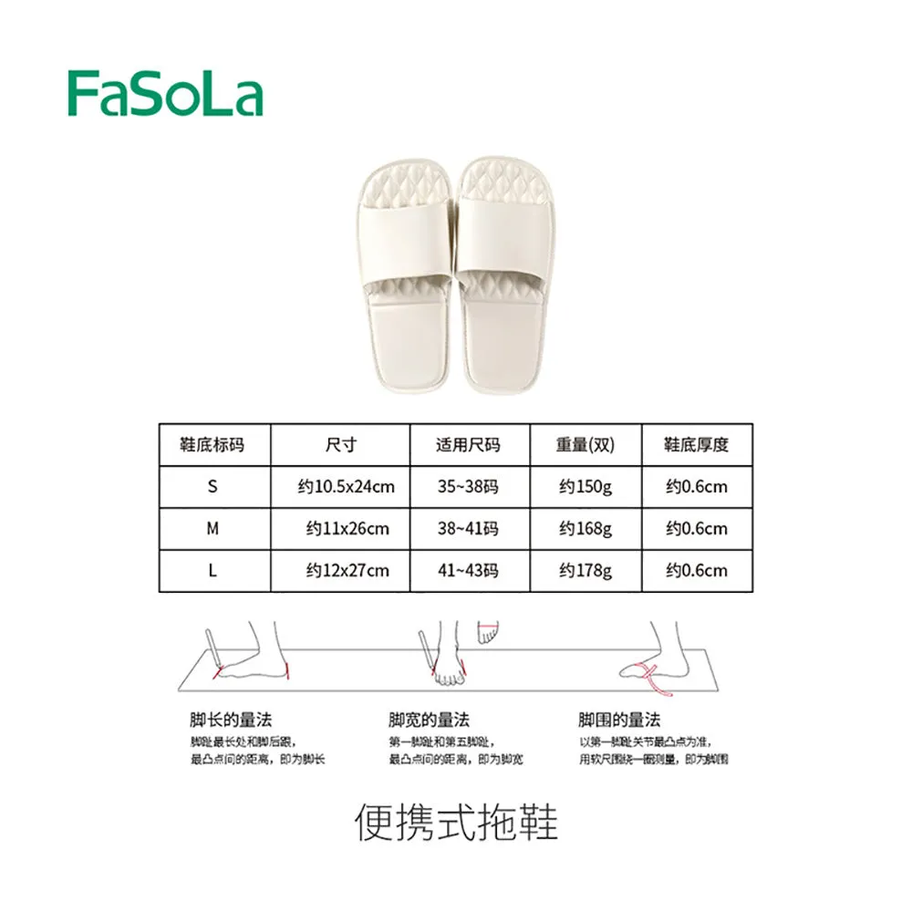 FaSoLa Portable Slippers Size 35-38