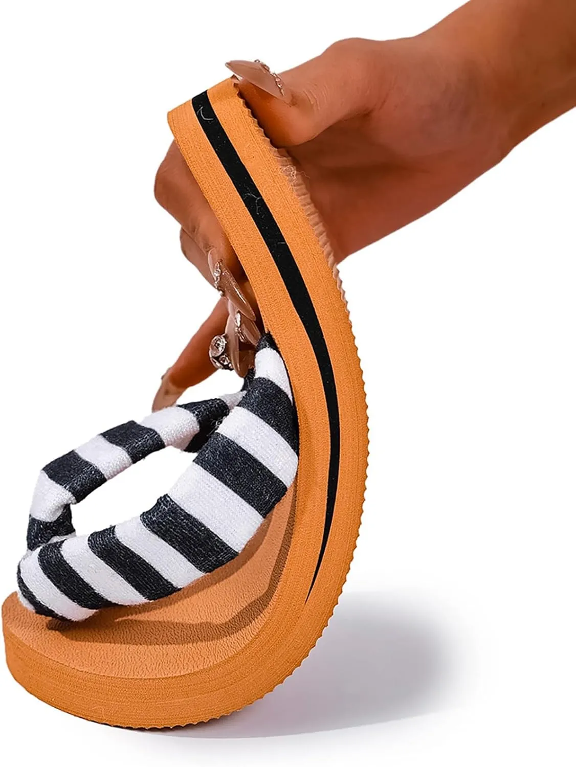 Flip Flops for Women Arch Support Yoga Mat Comfortable Summer Beach Walking Thong Sandals Slip On Indoor Outdoor