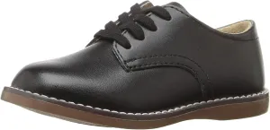 FOOTMATES Willy Lace-Up Leather Oxford Girls and Boys Dress Shoes with Wide Toe Box and Custom-Fit Insoles, Non-Marking Outsoles - for Infants, Toddlers, and Little Kids, Ages 0-8