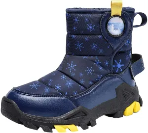 Girls Boys Snow Boots Outdoor Warm Comfortable Non Slip Mid Calf Padded Small Big Kids Winter Girls Boots Size Four