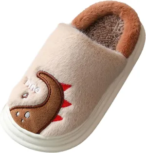 Girls House Slipper Soft Non Slip Bedroom Slipper Fuzzy Dinosaur Slippers Baby Slip On Slipper Indoor Slippers