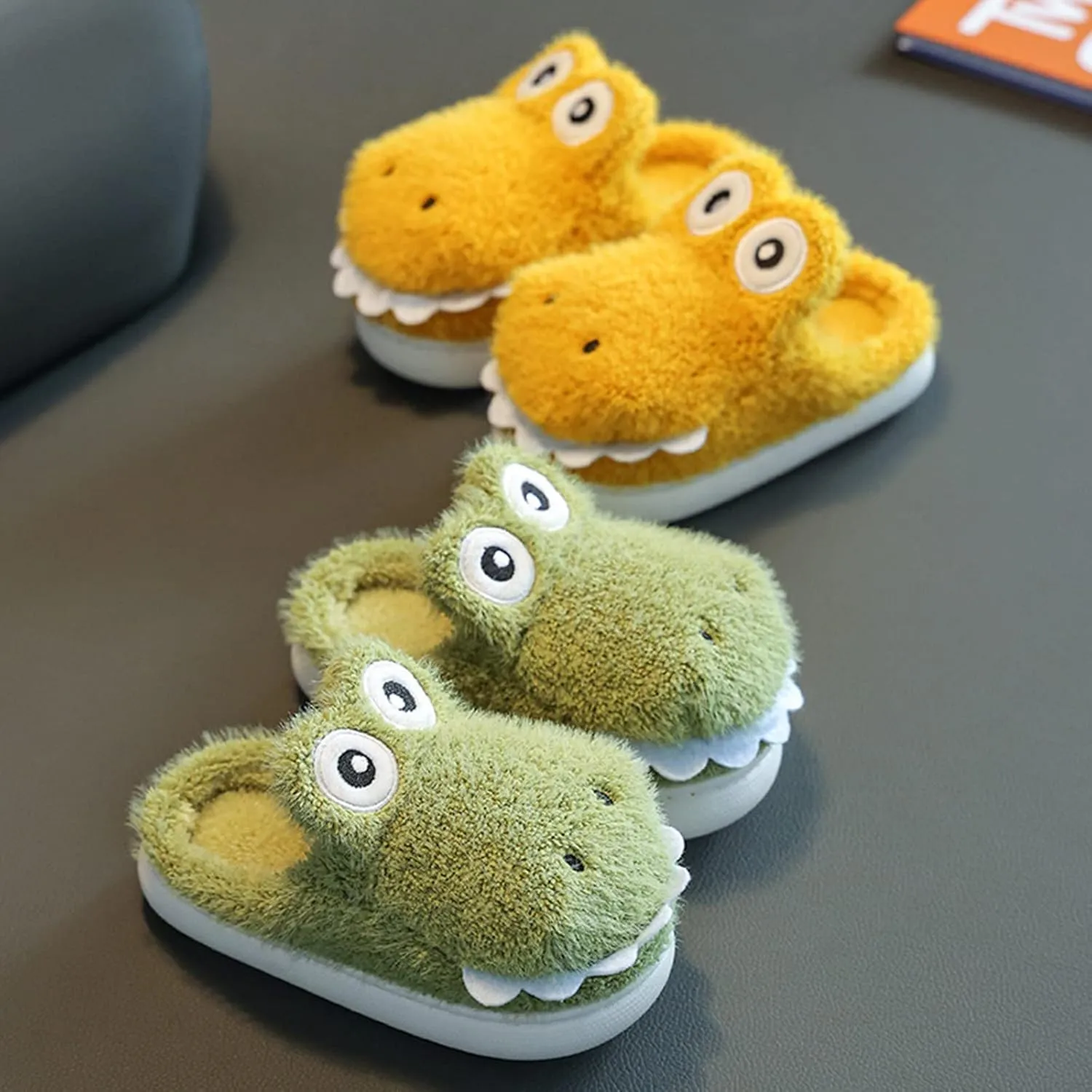 Girls Slipper Slides Girls Boys Home Slippers Warm Heel House Slippers For Toddler Lined Winter Girls Sandals High Heels