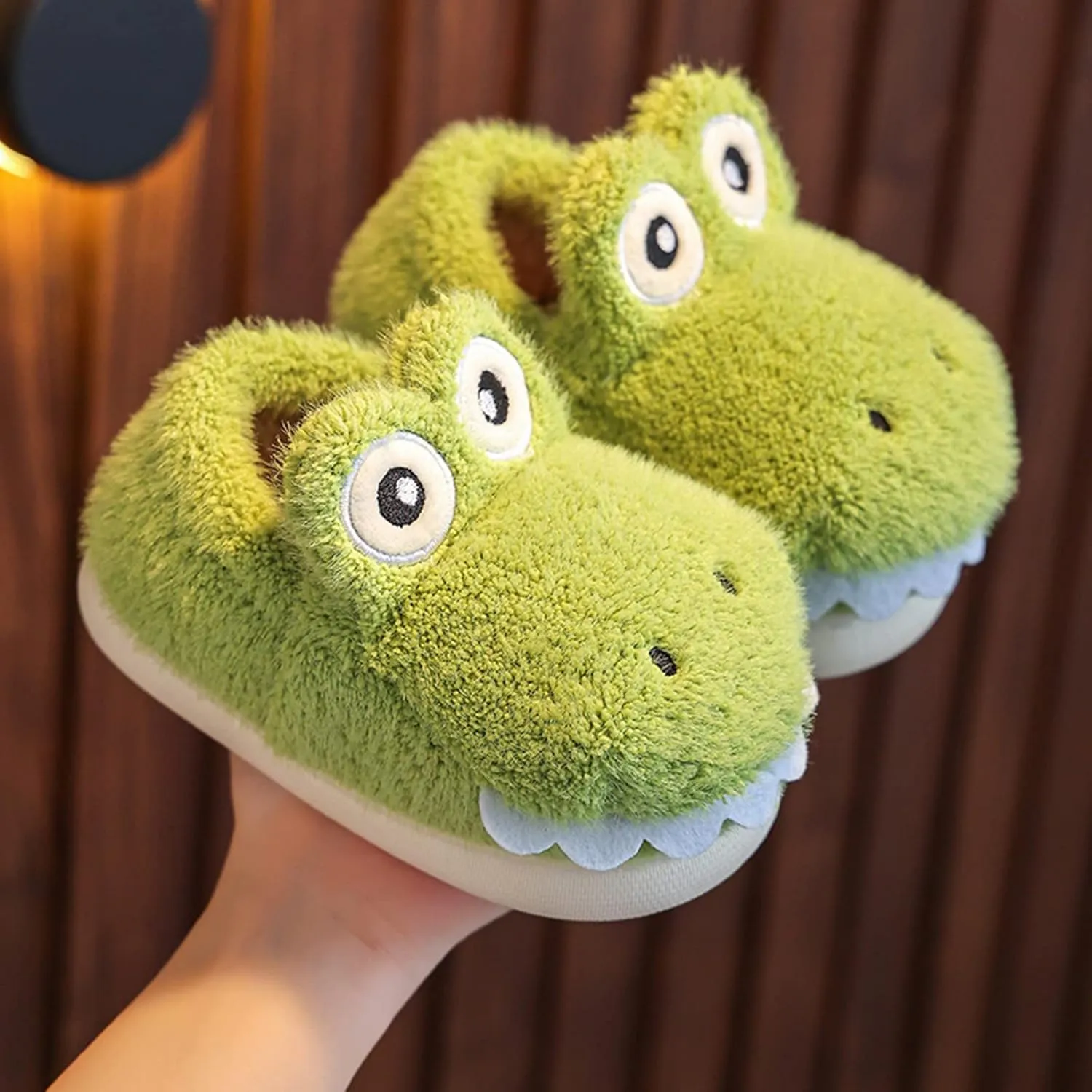 Girls Slipper Slides Girls Boys Home Slippers Warm Heel House Slippers For Toddler Lined Winter Girls Sandals High Heels