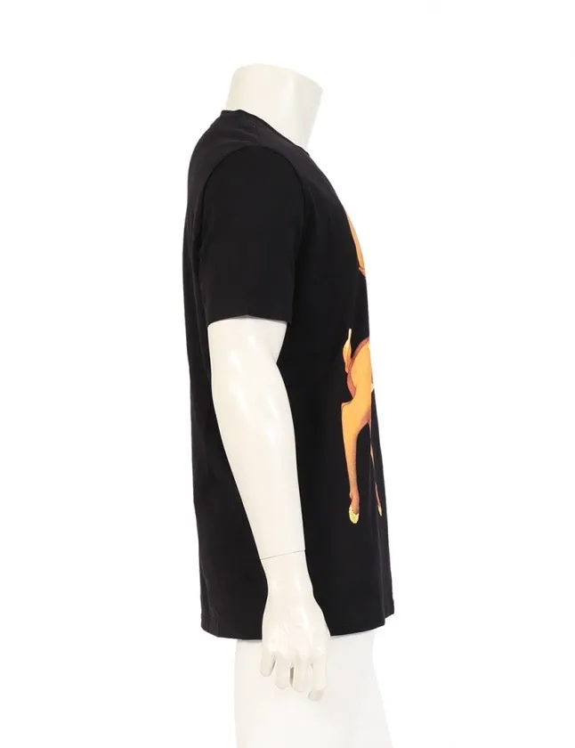 Givenchy Bambi Printed T-Shirt Black Oversized Fit