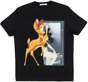 Givenchy Bambi Printed T-Shirt Black Oversized Fit