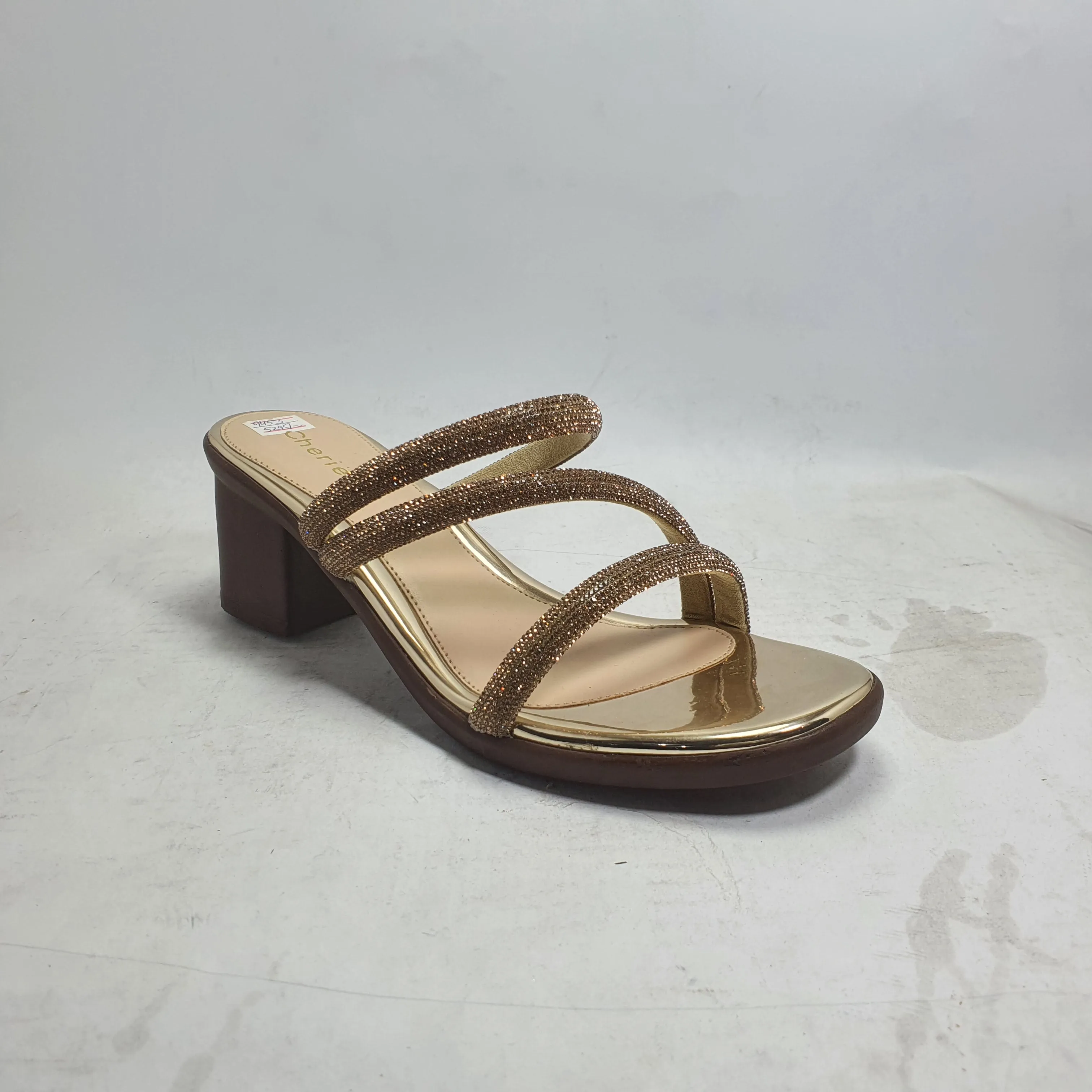 Golden | Fancy Heel Slipper for women
